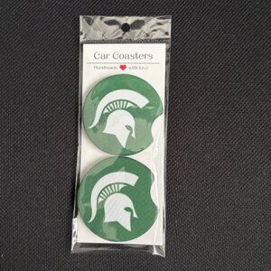 MSU Car Coaster Set - NWT